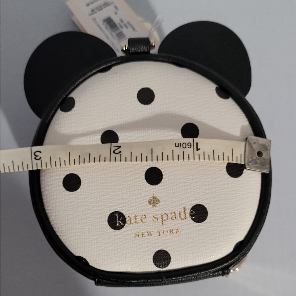 Kate spade X Disney Minnie Mouse NWOT Coin Purse, Keychain, BAGCHARM White Multi - Picture 6 of 11